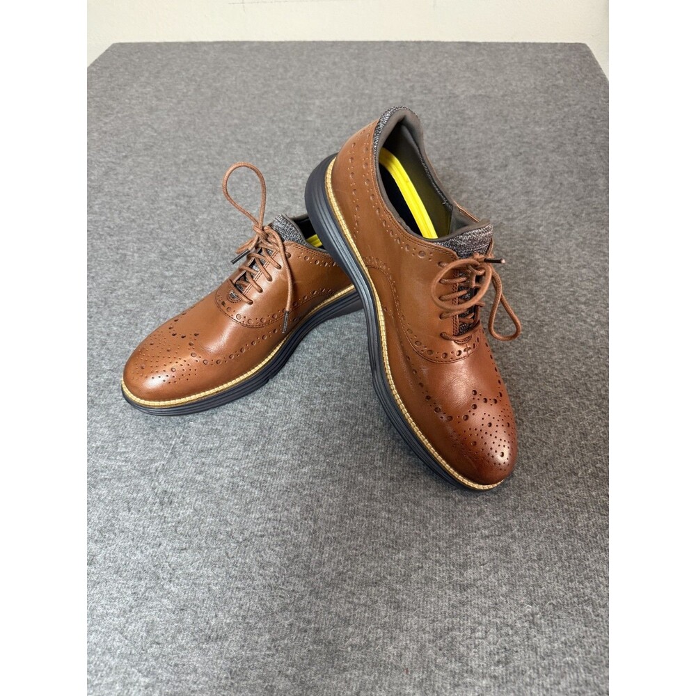 Cole Haan ØriginalGrand C32062 Wingtip Shoes Woodbury Java Mens Size 10 M